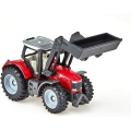 Traktor Massey Ferguson z przednią ładowarką model metalowy SIKU S1484